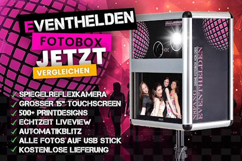 Fotobox mieten bei Eventhelden, Fotobox Mainz, Wiesbaden, Kontaktbild