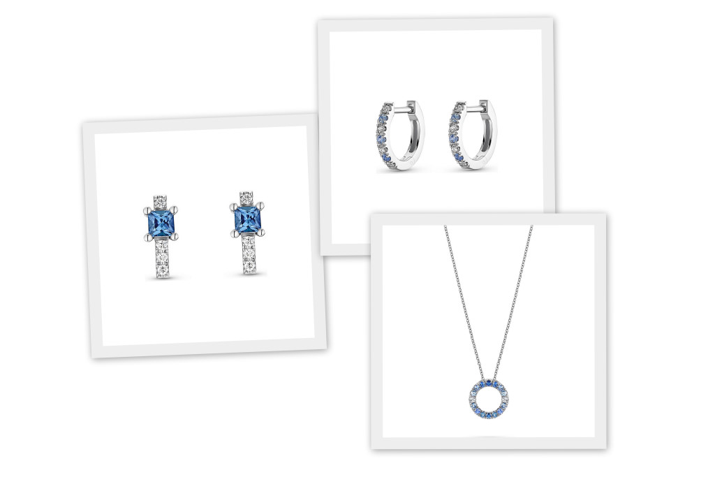 Brillantschmuck mit blauen Saphiren